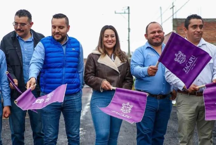 Mónica Valdez pone en marcha construcción de obra de drenaje sanitario en Cantabria para transformar Zacapu