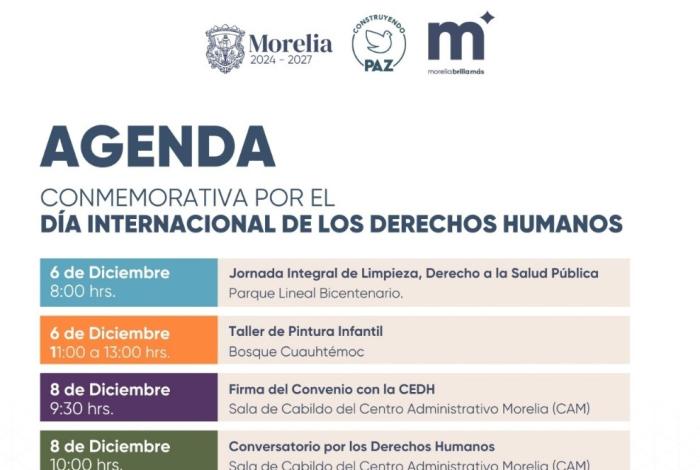  Morelia impulsa agenda por el Día Internacional de los Derechos Humanos