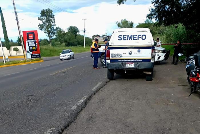 Motociclista fallece en accidente carretero en Tarímbaro