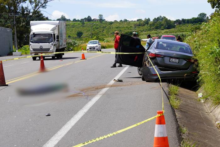 Motociclista muere tras aparatoso accidente, en la carretera Jacona – Los Reyes