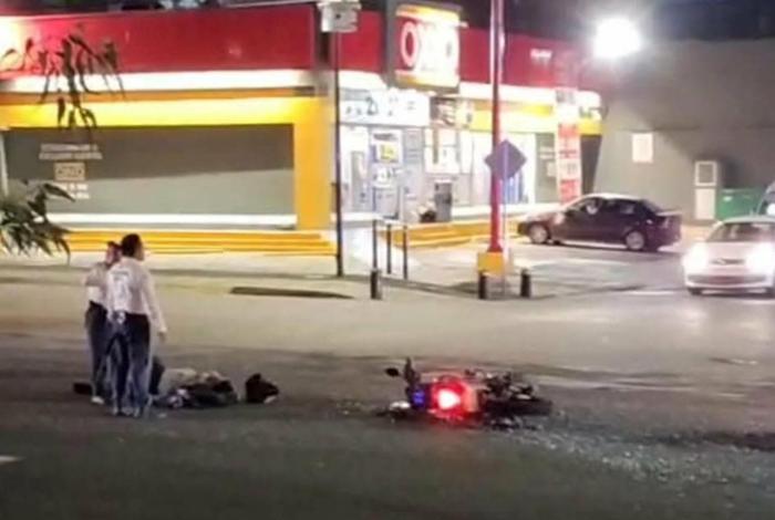 Motociclista resulta lesionado tras accidente en la avenida Madero Poniente de Morelia