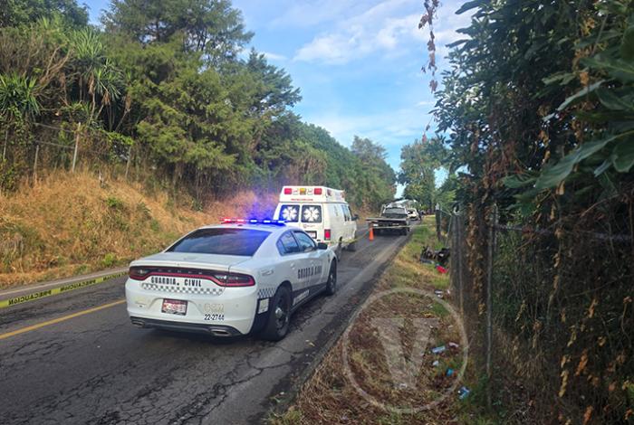 Motociclista sufre mortal accidente en la Tacámbaro-San Antonio de Viña