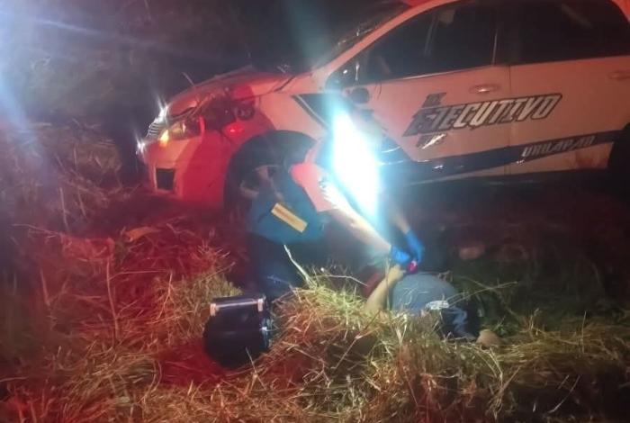 Mu3r3 taxista que se accidentó en la Autopista Siglo XXI