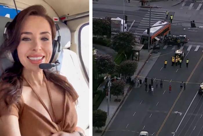 Muere reportera y piloto tras desplome de helicóptero en Los Ángeles