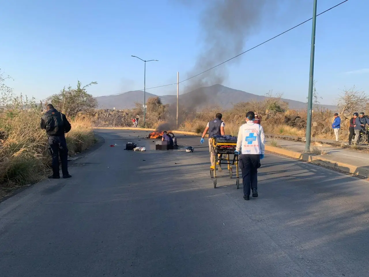 Mujer termina muerta al chocar una moto en Villas del Pedregal