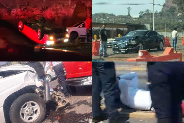 Múltiples accidentes viales dejan daños materiales y un lesionado en Morelia