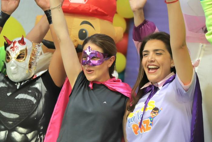 Niñas y niños de tenencias disfrutan ‘Héroes por la Paz’ con actividades formativas