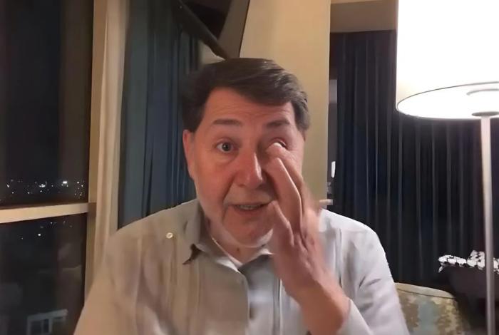 Noroña se emociona en vivo hablando de Palestina