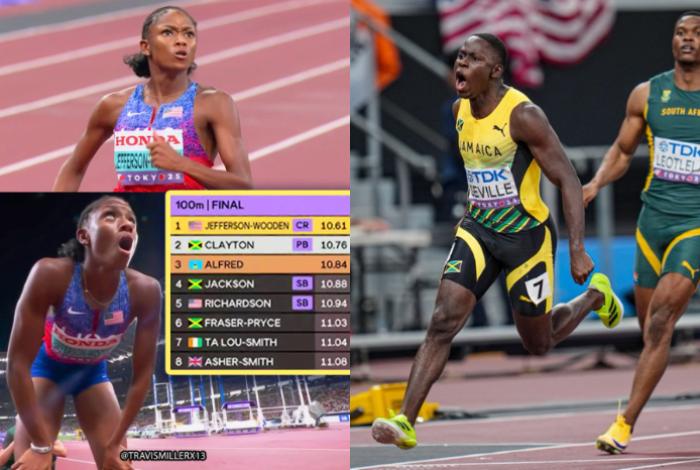 Oblique Seville y Melissa Jefferson, nuevos reyes de la velocidad al ganar en el mundial de atletismo