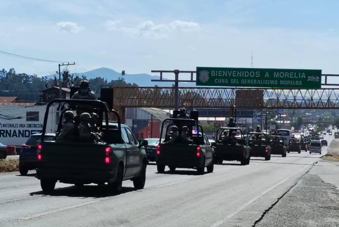 Operatividad total de fuerzas militares y federales en Michoacán