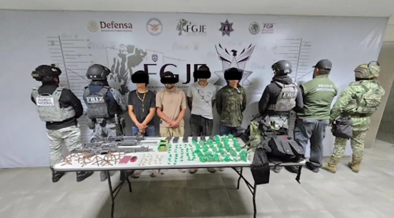 Operativo de seguridad en Zacatecas termina con cuatro detenidos tras ataque armado