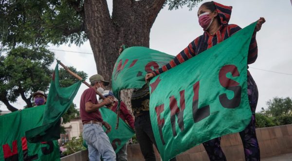 Operativo preventivo de tianguis plantón del FNLS, sin fecha para su retiro 