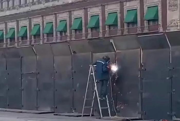 Palacio Nacional resguardado ante protestas del fin de semana