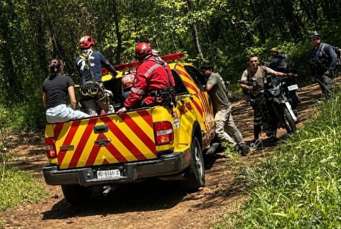 Paseo recreativo termina en operativo de rescate de un ciclista, en Uruapan