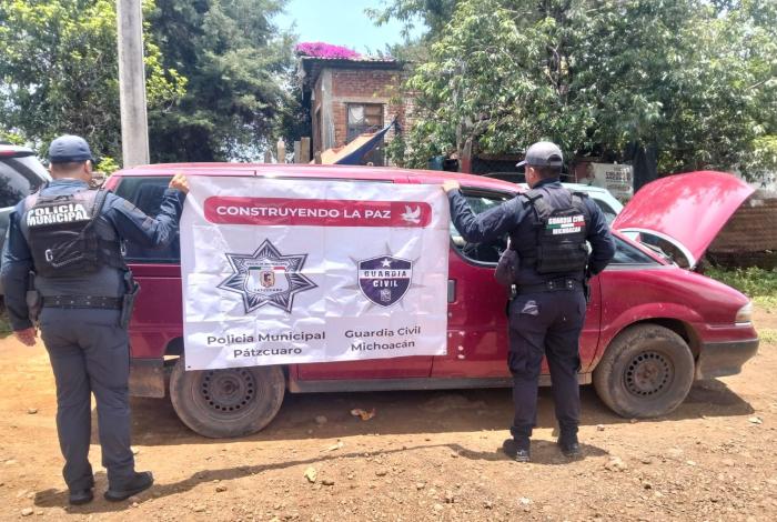 Pátzcuaro: aseguran vehículo con reporte de robo