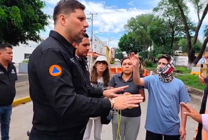 PC Estatal advierte riesgo por maquinaria pesada obstruida por manifestantes