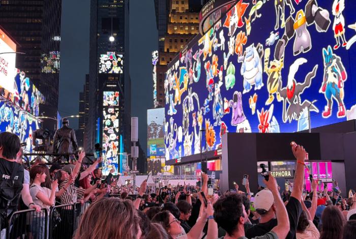 Pokémon GO celebra 10 años en Times Square como epicentro de la mayor batalla en la historia