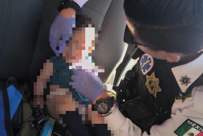Policía de Morelia salva a un menor, en Morelia