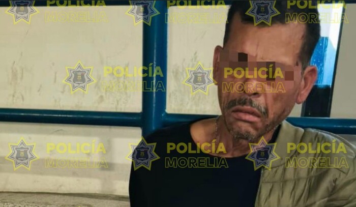  Policía Morelia detiene a presunto implicado en robo con violencia y asegura arma de fuego