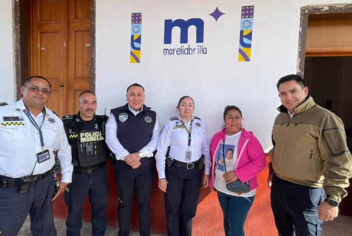Policía Morelia refuerza cercanía con las tenencias del poniente de la ciudad
