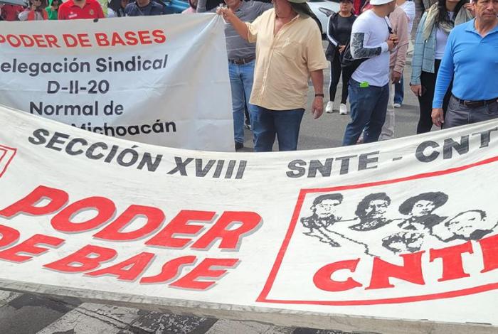 Por Día del Maestro, programadas dos marchas este jueves en Morelia