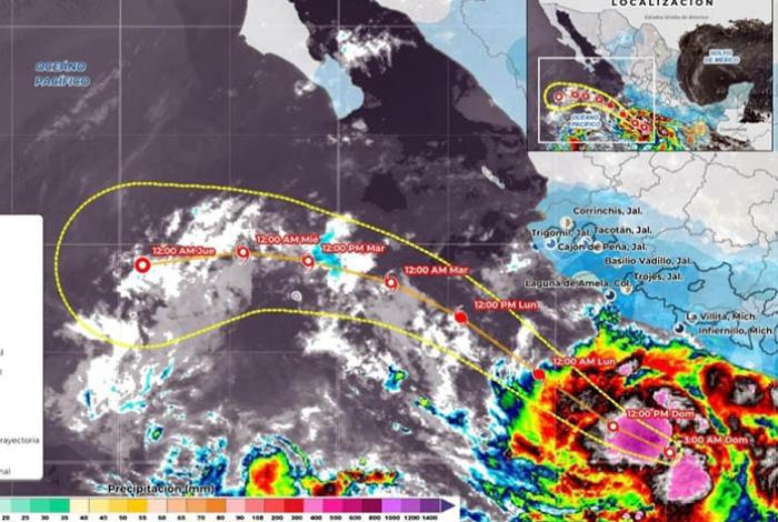 Por tormenta tropical Bárbara, navegación en Lázaro Cárdenas queda restringida