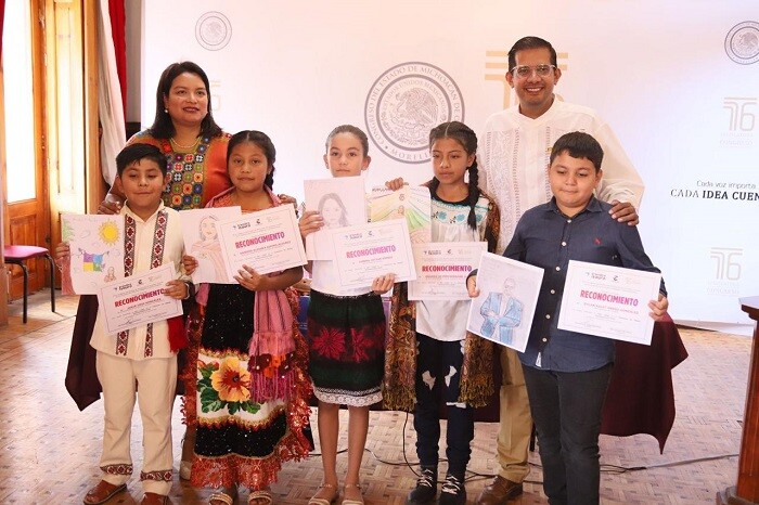Premian a niñas y niños que participaron en el “Primer concurso de dibujo parlamentario 2025”