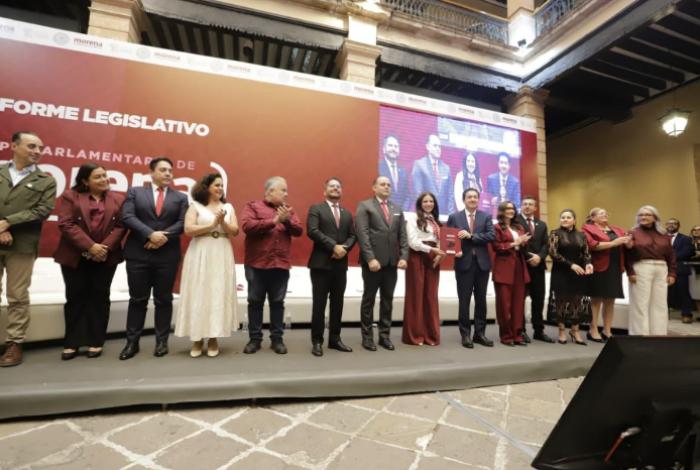 Presenta Grupo Parlamentario de Morena, segundo informe Legislativo