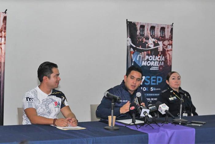 Presentan carrera atlética con causa ‘Yo con Policía Morelia’; tú eliges: 5 o 10 km