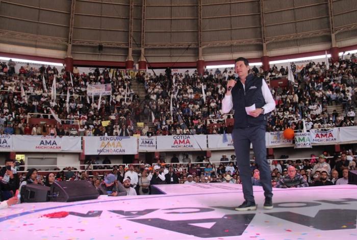 Presentan levantamiento Ama Michoacán: "No permitamos que nos tengan de rodillas", dice Alfonso Martínez