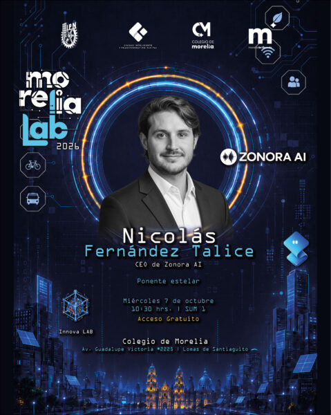 Presentará Morelia Lab a Nicolás Fernández Talice, CEO de Zonora AI