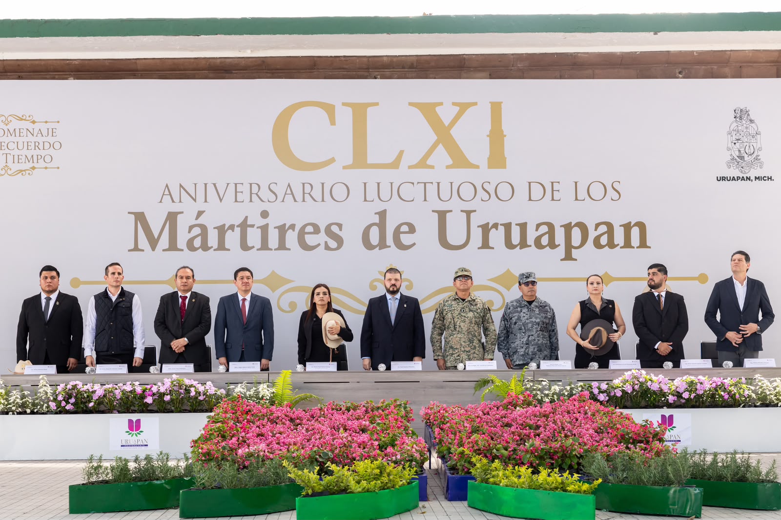 Preside Raúl Zepeda 161 aniversario luctuoso de los Mártires de Uruapan