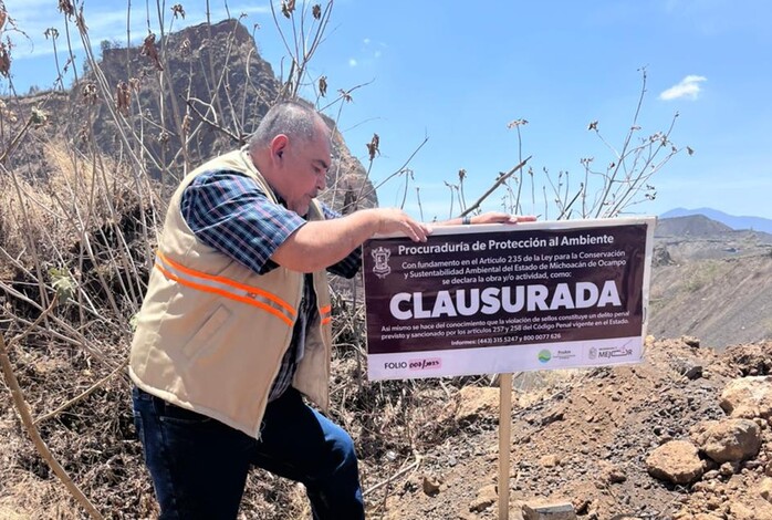 Proam clausura actividades en banco de materiales pétreos en San Bernabé