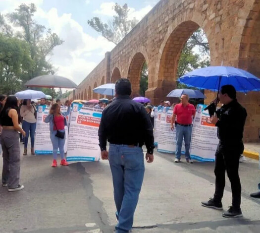  Protesta de la CNTE en Morelia por remoción de directivos