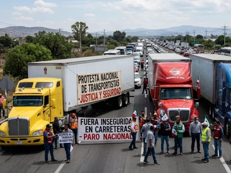 Protesta de Transportistas Afecta 19 Estados