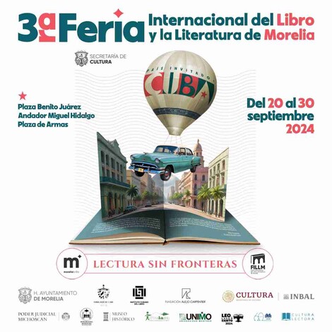  Próximo viernes, gran inauguración de la 3ra. Feria del Libro y la Lectura de Morelia