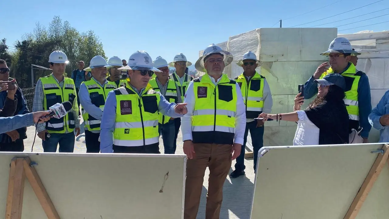 Puente de Policía y Tránsito de Morelia estará abierto en abril, afirma Zarazúa