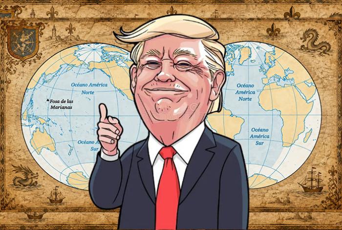 Que el Atlántico o el Pacífico se llamen ‘Océano América’, la nueva ocurrencia de Trump
