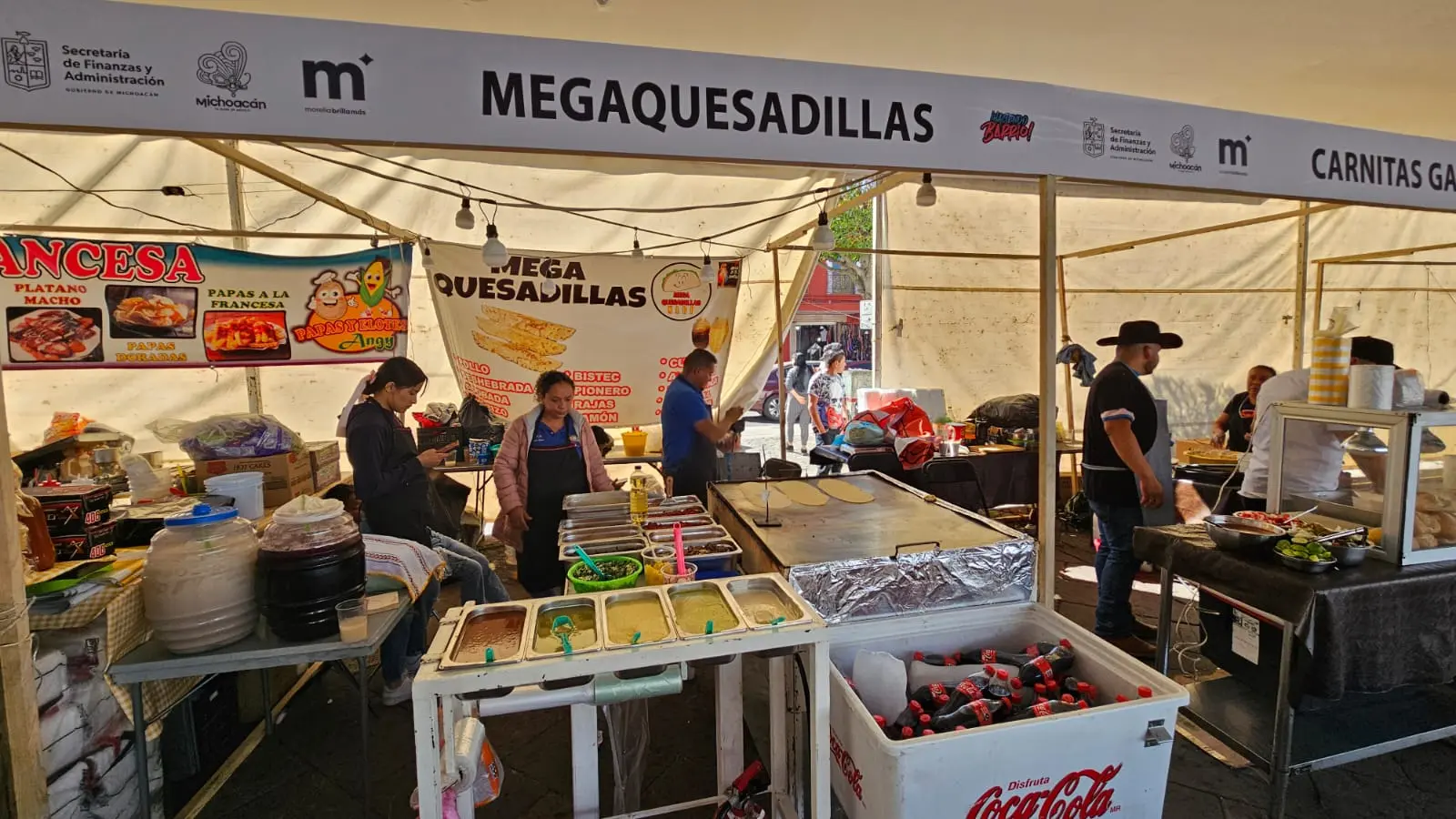 Quesadillas Mari” deleitan paladar de visutantes en la Feria Gastronómica de Morelia