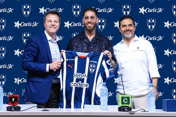  Rayados presenta a Sergio Ramos como nuevo refuerzo