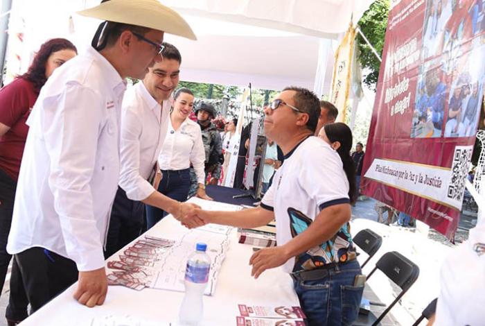 Recibe Huetamo la Feria del Bienestar del Plan Michoacán para la Paz y la Justicia