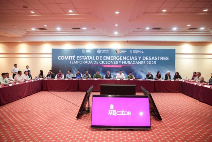 Refuerza Gobierno de Michoacán coordinación y atención municipal ante temporada de ciclones y huracanes