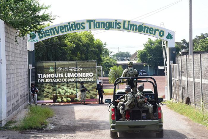 Refuerzan seguridad en empacadoras de limón con la Operación “Paricutín” en Apatzingán