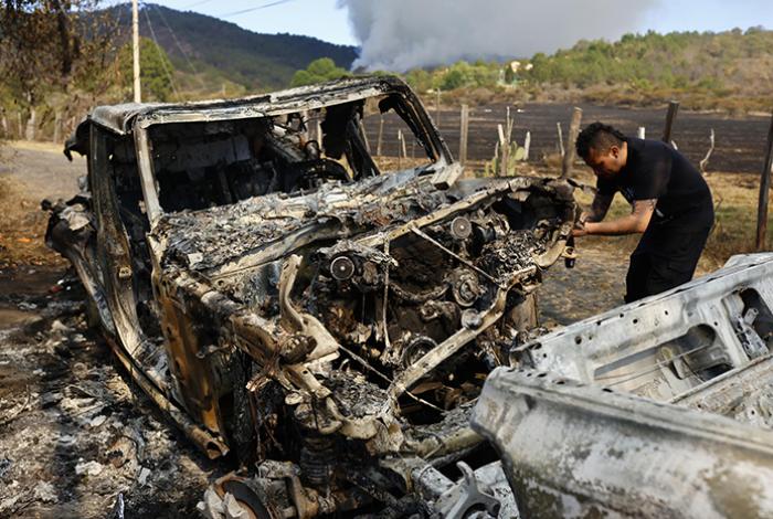 Reportan el robo de 631 vehículos tras operativo contra El Mencho; 101 fueron en Michoacán