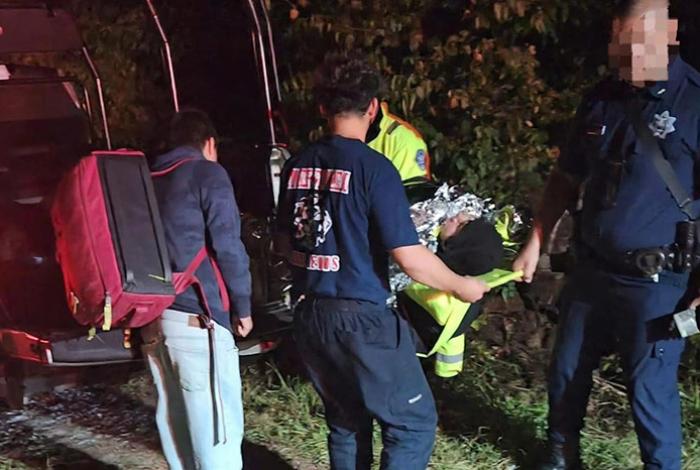Rescatan a motociclista tras accidentarse en el cerro de Ticuitaco, en La Piedad