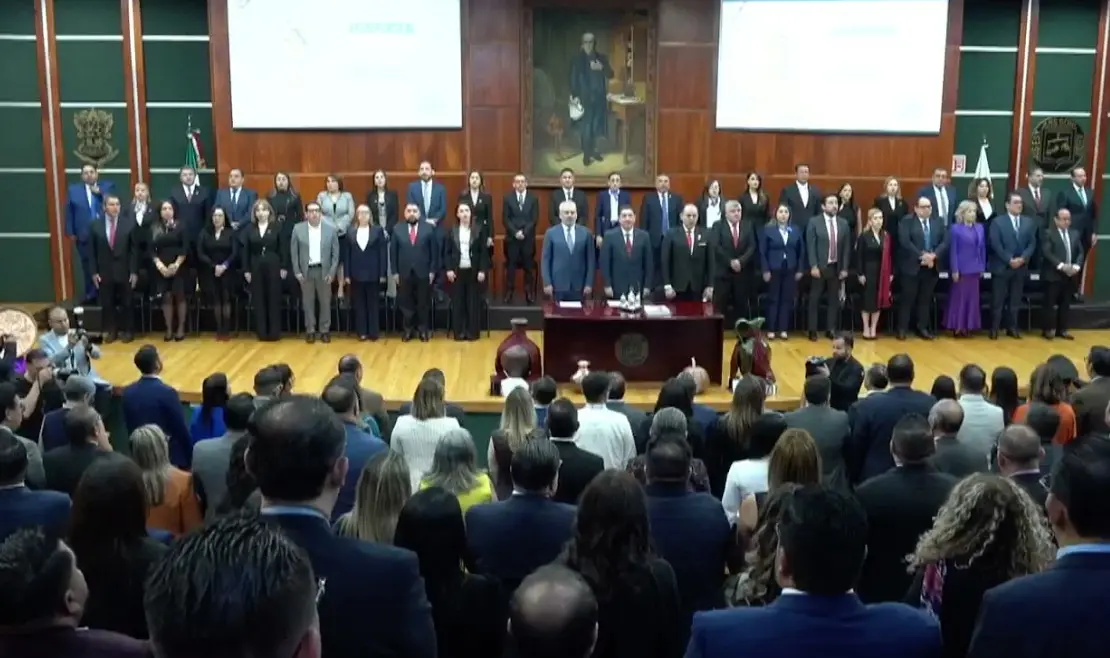 Rinde primer informe el Magistrado Presidente del PJEM, Hugo Gama Coria