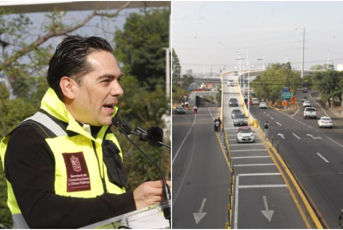 Rogelio Zarazúa justifica diseño de un carril y semáforos en el Distribuidor Vial Monarca