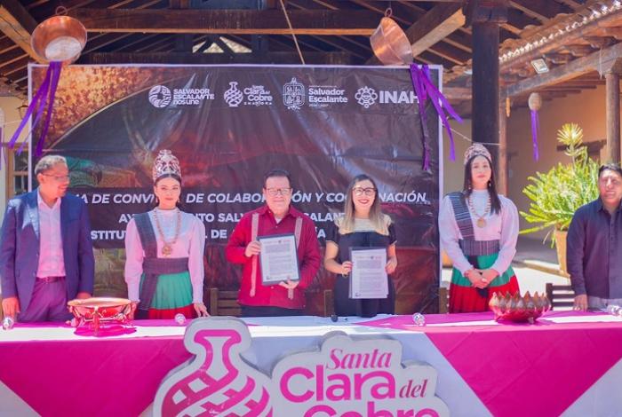 Salvador Escalante y el INAH firman convenio de colaboración para la preservación del patrimonio: Dayana Pérez