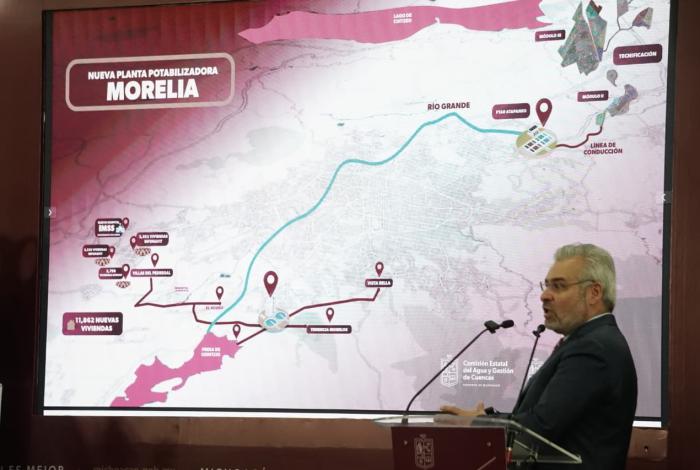 Se construirá nueva planta potabilizadora en Morelia, anuncia gobernador