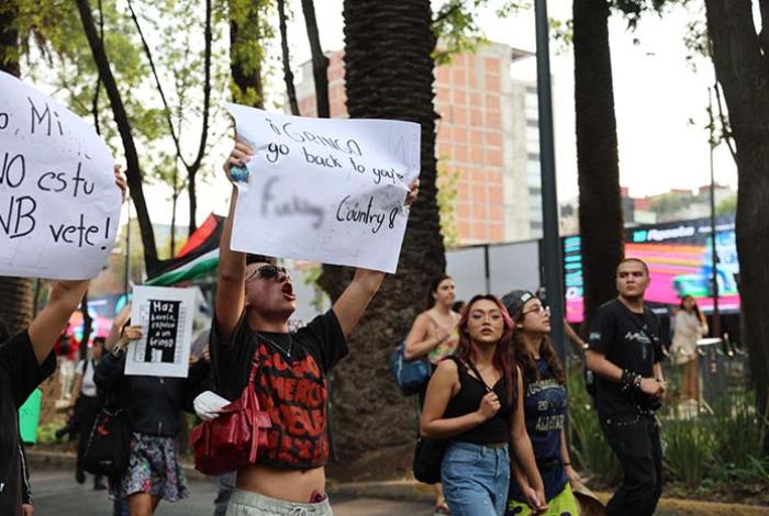 Se manifiestan en la CdMx contra la gentrificacion ocasionada por estadounidenses